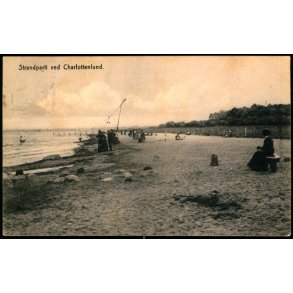 Strandparti ved Charlottenlund - u/n