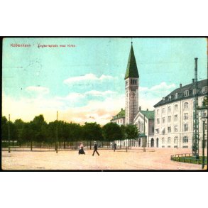 Kbenhavn - Enghaveplads med Kirken - u/n