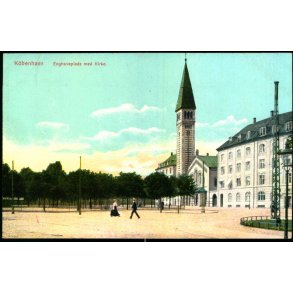 Kbenhavn - Enghaveplads med Kirken - u/n