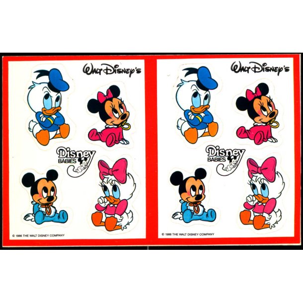 Walt Disney - Stick-On Card - 1986 The Disney Company u/n