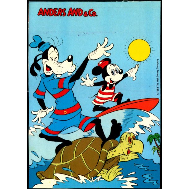 Walt Disney - Anders And & Co - 1988 The Walt Disney Company -