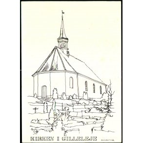 Kirken i Gilleleje - Kartonkort u/n