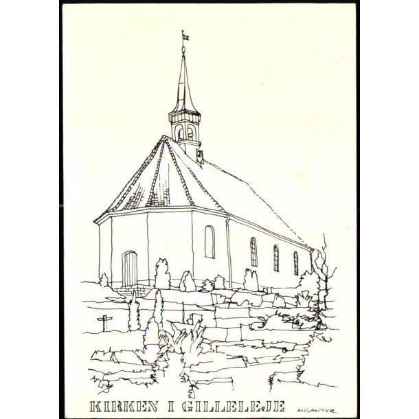 Kirken i Gilleleje - Kartonkort u/n