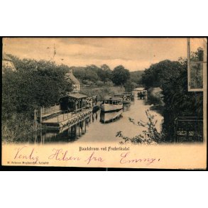 Baadebroen ved Frederiksdal - H. Schous Bogh. u/n