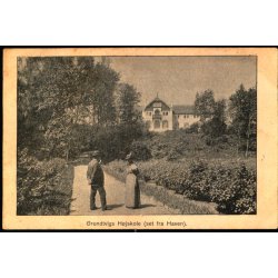 Grundtvigs H&oslash;jskole (set fra Haven) u/n