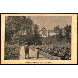 Grundtvigs H&oslash;jskole (set fra Haven) u/n