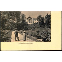 Grundtvigs H&oslash;jskole - u/n - Flot kort over 100 &aring;r.