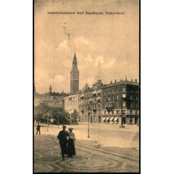 Vestreboulevard med Rdhuset - Kbenhavn - u/n