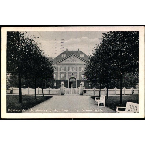 Rigshospitalet - Administrationsbygningen fra Grnnegaarden - No. 49619