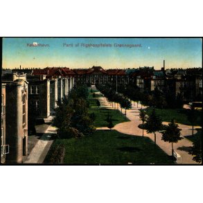 Kbenhavn - Parti af Rigshospitalets Grnnegaard - Geerts Forlag 473