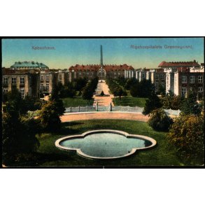 Kbenhavn - Parti af Rigshospitalets Grnnegaard - Geerts Forlag 474