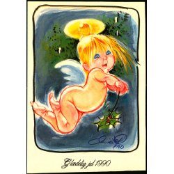 Christel - Gl&aelig;delig Jul 1990 - Ugemargasinet S&oslash;ndag u/n