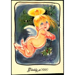 Christel - Gl&aelig;delig Jul 1990 - Ugemargasinet S&oslash;ndag u/n