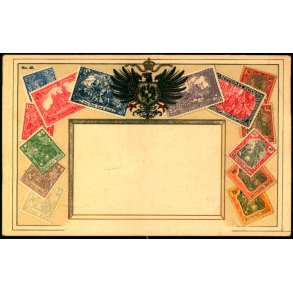 Frimærkepostkort - Deutches Retch - No. 46