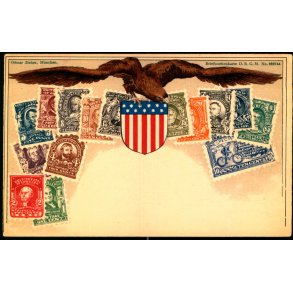 Frimærkepostkort - U.S.A. - Ottmar Zieher 222744