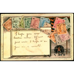 Frimærkepostkort - Østrig - u/n