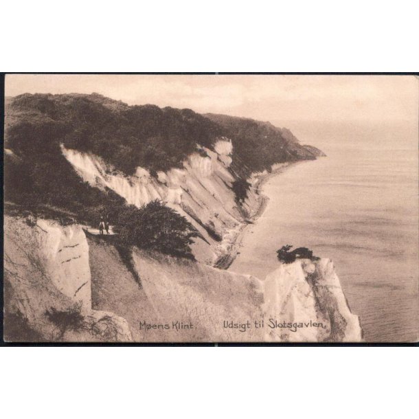 M&oslash;ens Klint - Udsigt til Slotsgavlen - C.M. Nielsen 284
