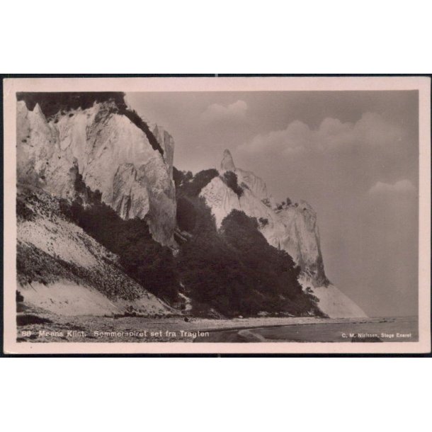 M&oslash;ens Klint - Sommerspiret set fra Tragten - C.M. Nielsen 86