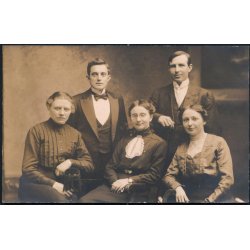 Sudanmission&aelig;rer 1914-15 - Fotokort med navne p&aring; bagsiden.