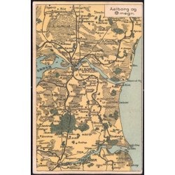 Kort over Aalborg og Omegn - V. M&uuml;llers u/n