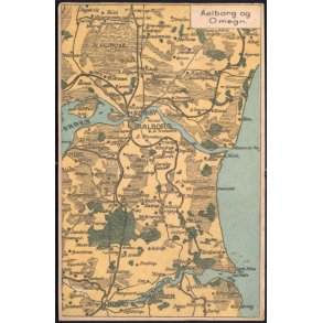 Kort over Aalborg og Omegn - V. Müllers u/n