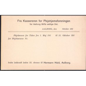 Fra Kasseren for Plejehjemsforeningen - Helsagskort u/n