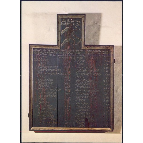 Pesttavle fra Skt. Nicolai kirke i Rnne - Bornholm Museum u/n