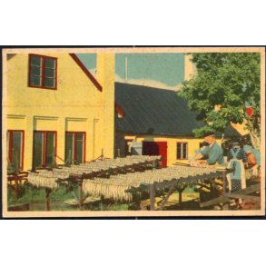 Bornholm - Sildene klar til Rgning - K. Witt-Mller 196