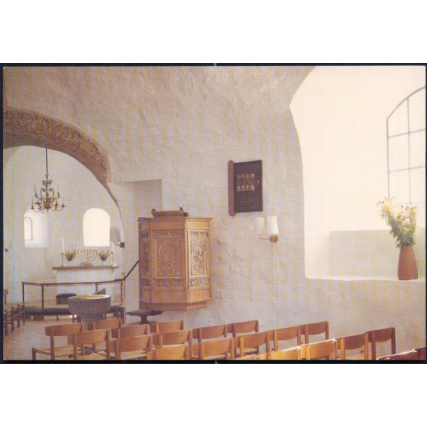 Interir Rundkirke - Ny Kirke - W.Dams Bogh. 6159