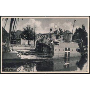 Minefart&oslash;jet Lougen s&aelig;nket og br&aelig;ndt i S&oslash;minegraven - T&Appel 254