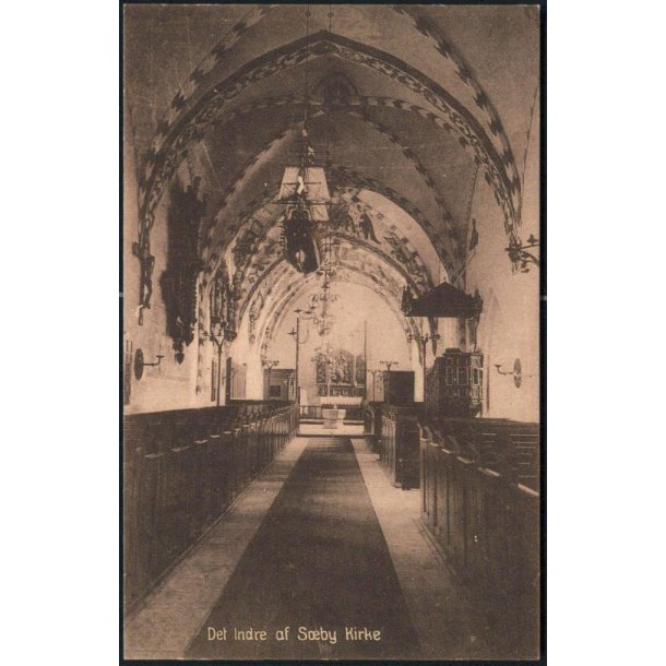 Det indre af S&aelig;by Kirke - Jacob J&oslash;rgensens Bogh. 56324