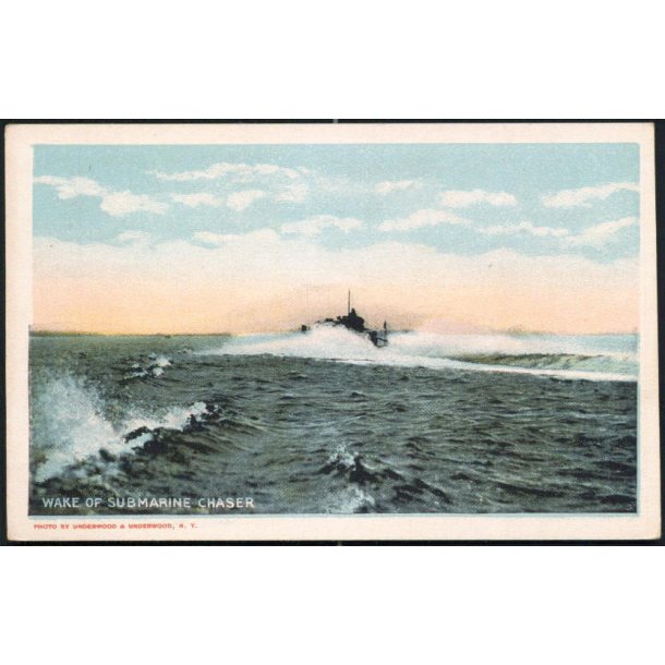 Wake of Submarine Chaser - Valentine U.S.