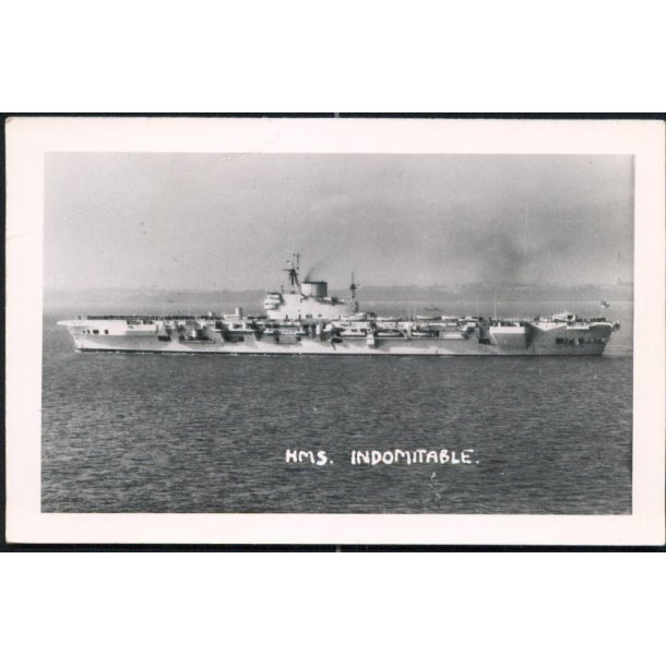 HMS Indomitable - Fotokort u/n