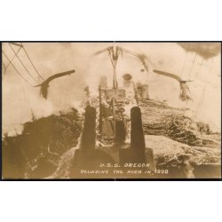 U.S.S. Oregon Rounding teh Horn 1898 - Fotokort u/n