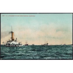 U.S. Warships in San Diego Harbor - Calefornia - Mitchell 424
