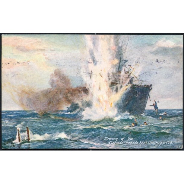 Sinking of the German Torpedo Boat Destroyer 126 - Oilette 875