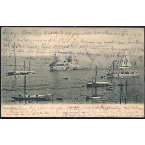 Kiel - Krigshafen - S.M.S. Mars in Salut - Lempe 392