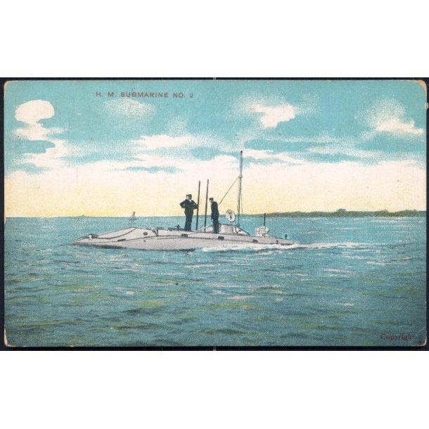 H.M. Submarine No 2 - G.D. Card u/n