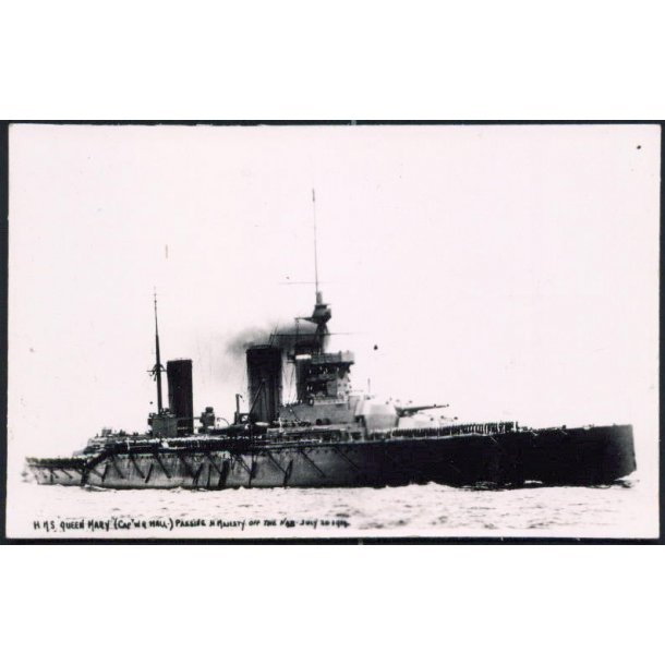 H.M.S. Queen Mary - Fotokort u/n