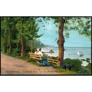 Skodsborg - Udsigt fra Strandm&oslash;llebakken - Stender A 10