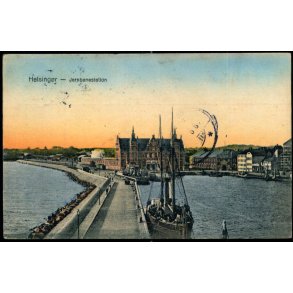 Helsingr - Jernbanestationen - J.M. 346