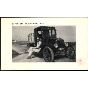 Starten i Ølstykke 1934 - Kartonkort u/n