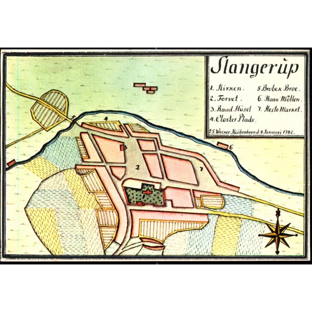 Slangerup - Kopi af kort 1782 - u/n