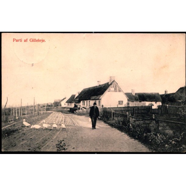 Parti af Gilleleje - Havnegade - G.M. 2534