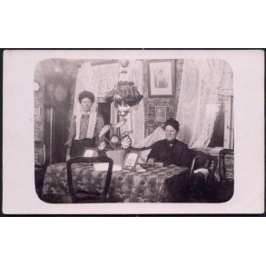 Oldemor og Tante Emma i Byrum - L�s� - Fotokort u/n