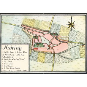 Hj�rring - Kort over Hi�ring 1782 (Kopi)