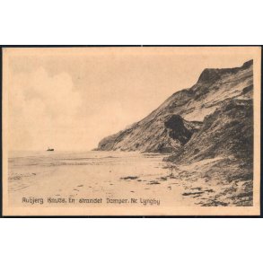 Rubjerg Knude - En Strandet Damper. Nr. Lyngby -I.F. Petersen 52191
