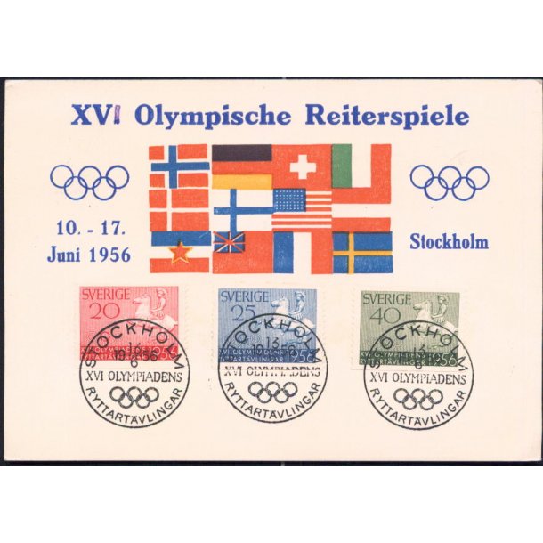 XVI Olympische Reiterspiele - 10-17 juni 1956 - Stockholm - u/n