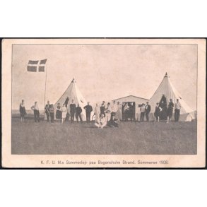 K.F.U.M.s Sommerlejr paa Bogensholm Strand - Sommeren 1908 - u/n