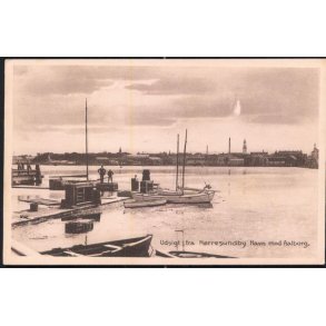 Udsigt fra Nørresundby Havn mod Aalborg - Stender 23742